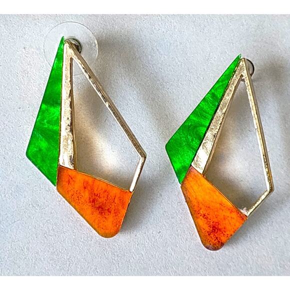 FASHION JEWELRY-DANGLY EARRINGS-Various Designs-Pierced Ears-LOT OF 9 SETS - Picture 10 of 12